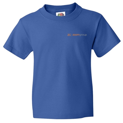 ZG142<br> Fruit of the Loom  HD Cotton Youth Short Sleeve  T-Shirt
